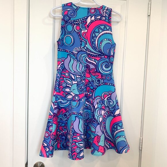 Lilly Pulitzer Melia Multi Sea Jewels Drop Waist Flounce Dress Summer, Sz XS - Picture 6 of 7